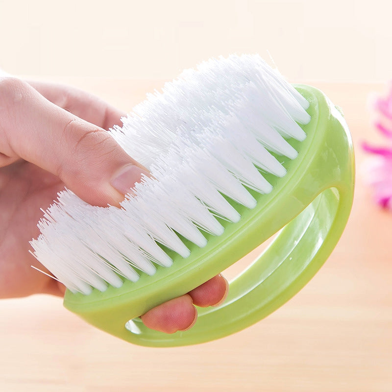 DIHE Egg Shape Multifunctional Pappus Cleaning Brush Hand Shank