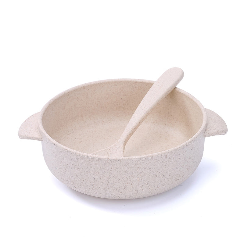 Children Bowl and Spoon Environmental Protection Material of Wheat Straw
