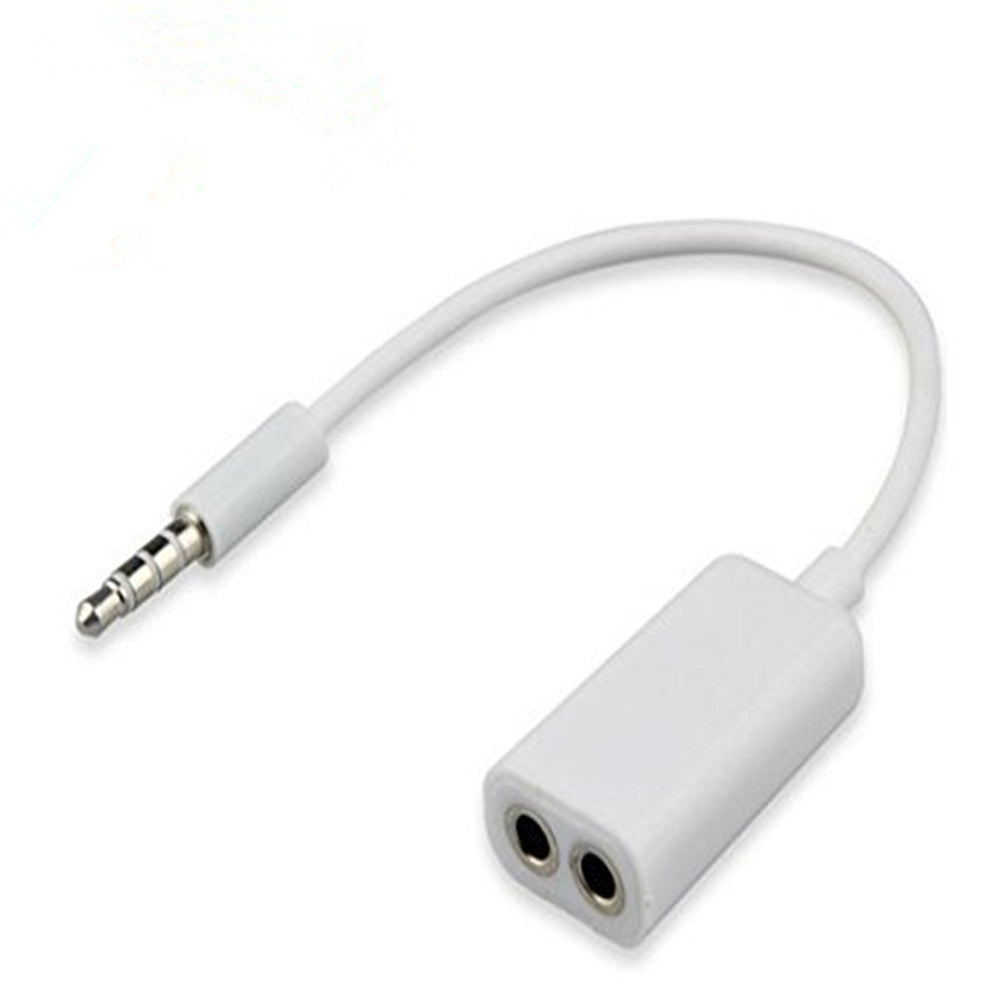 3.5 Jack Aux Audio Cable Headphone Splitter 1 to 2 for  IPad IPod Notebook