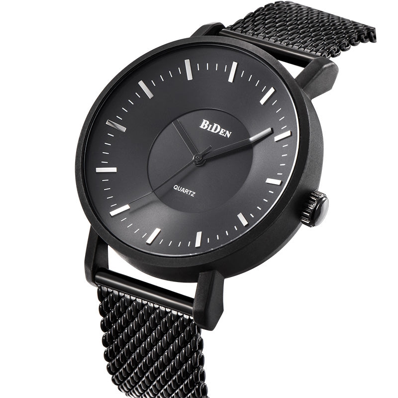 Cool Style Men Wristwatch Simple Stylish Stainless Steel Band Brief quartz Clock Fashion Watch