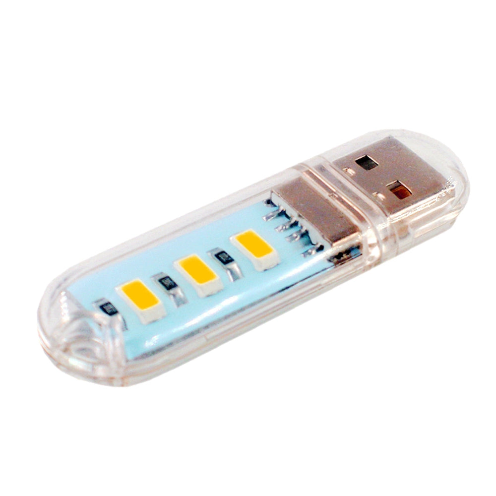 10Pcs USB 5V 3smd 5730 LED Multi-purpose Energy-saving Portable Night Lamp