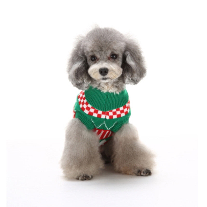 Bone Pattern Dog Sweater Christmas Costumes