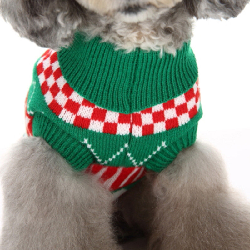 Bone Pattern Dog Sweater Christmas Costumes