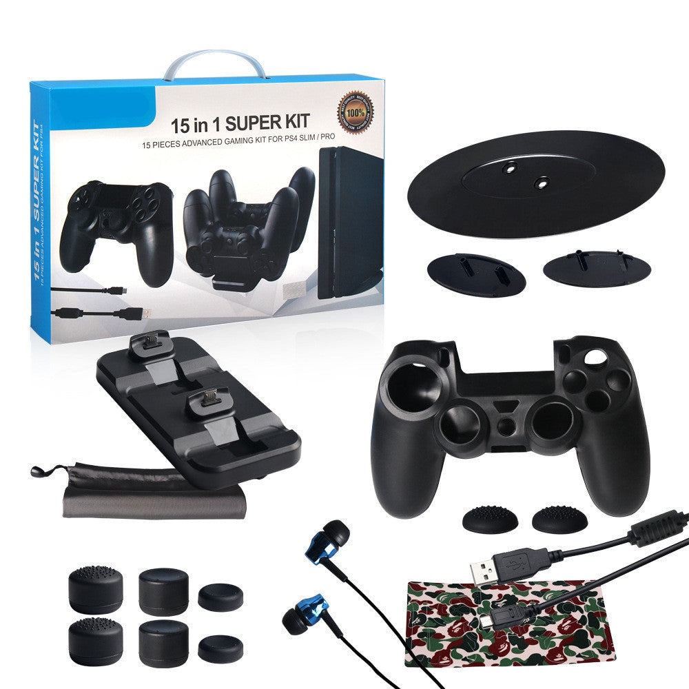 15 Pieces Advanced Gaming Kit for Ps4 Slim / Pro