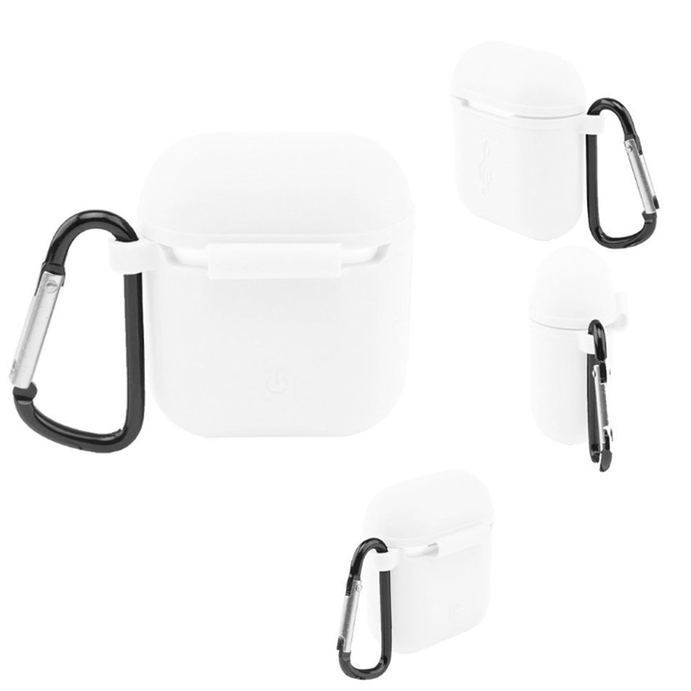 4 in 1 Airpods Case, Airpods Strap, Airpods Ear Hooks, Airpods Silicone Protective Cover with Ea...