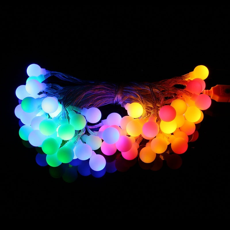 1PC USB Power 10M 60LEDS Led String Lights 8MODES White Ball Light Christmas New Year Wedding Pa...