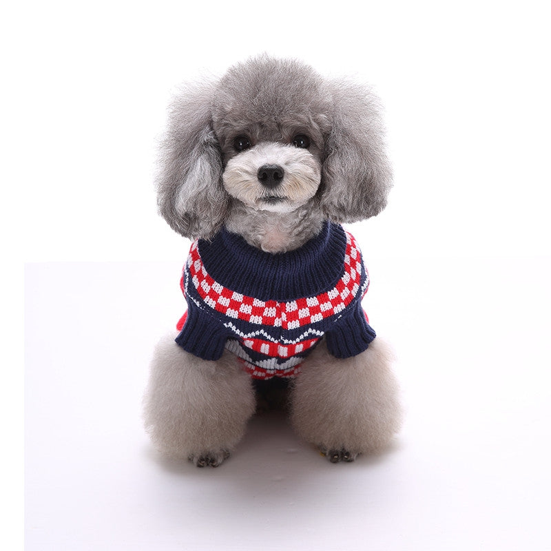 Bone Pattern Dog Sweater Christmas Costumes