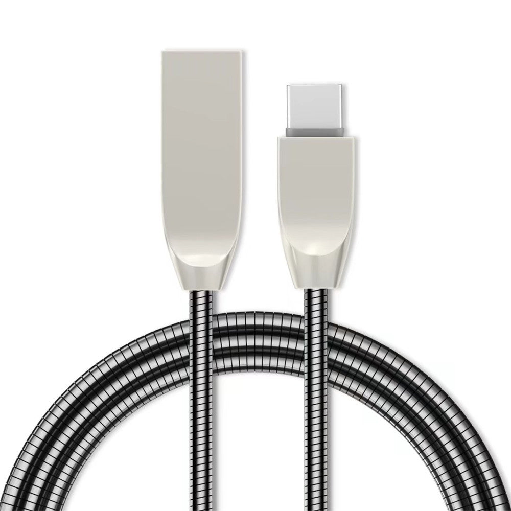 D Style Spring Stripes Type-C Data Charging Cable 100CM