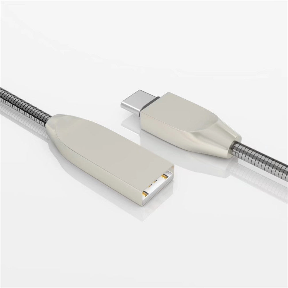 D Style Spring Stripes Type-C Data Charging Cable 100CM