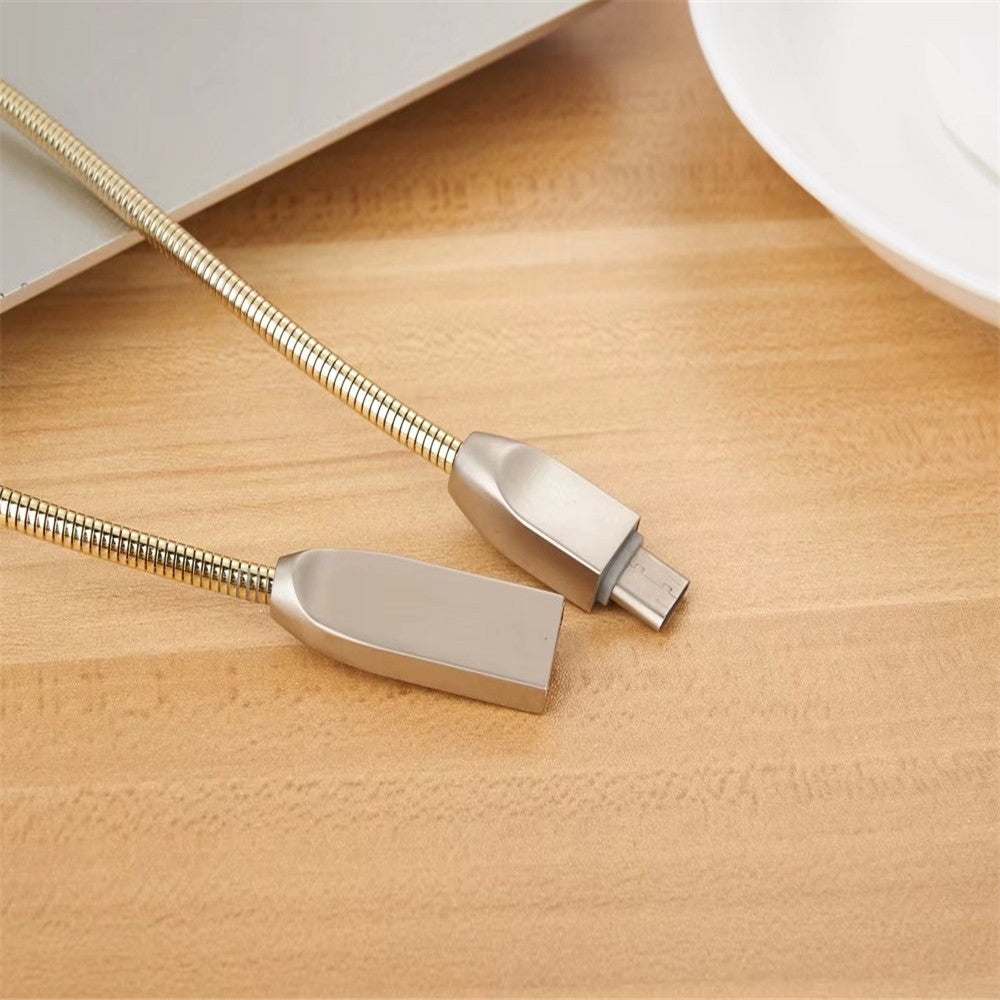 D Style Spring Stripes Type-C Data Charging Cable 100CM