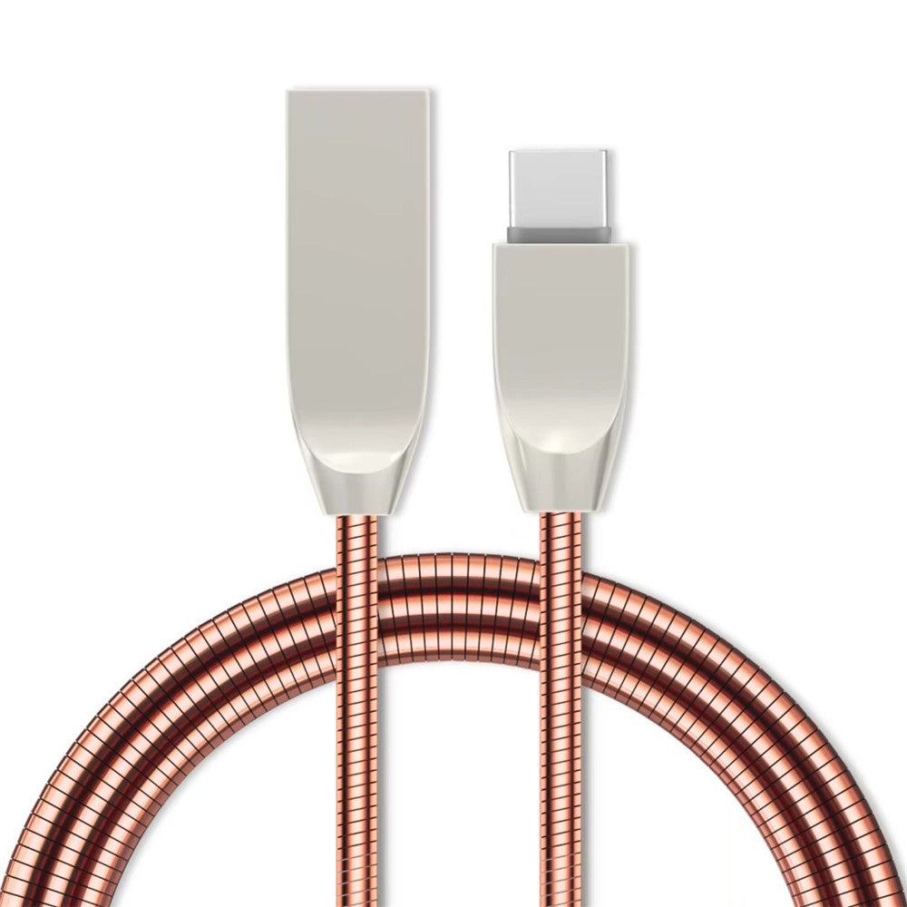 D Style Spring Stripes Type-C Data Charging Cable 100CM