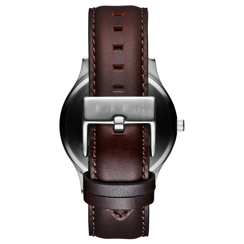 Cooho Watch Quartz Leather Strap Quartz Movement Water Resistant 3ATM Watch Casual Business Brand