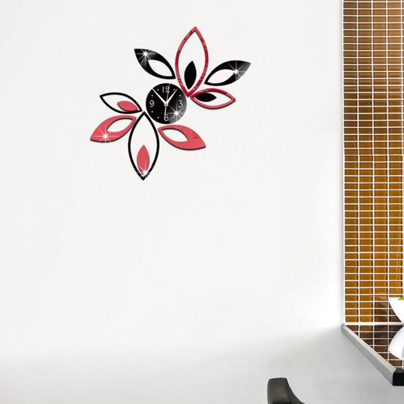 3D DIY Mirror Wallart Clock for Home Decoration