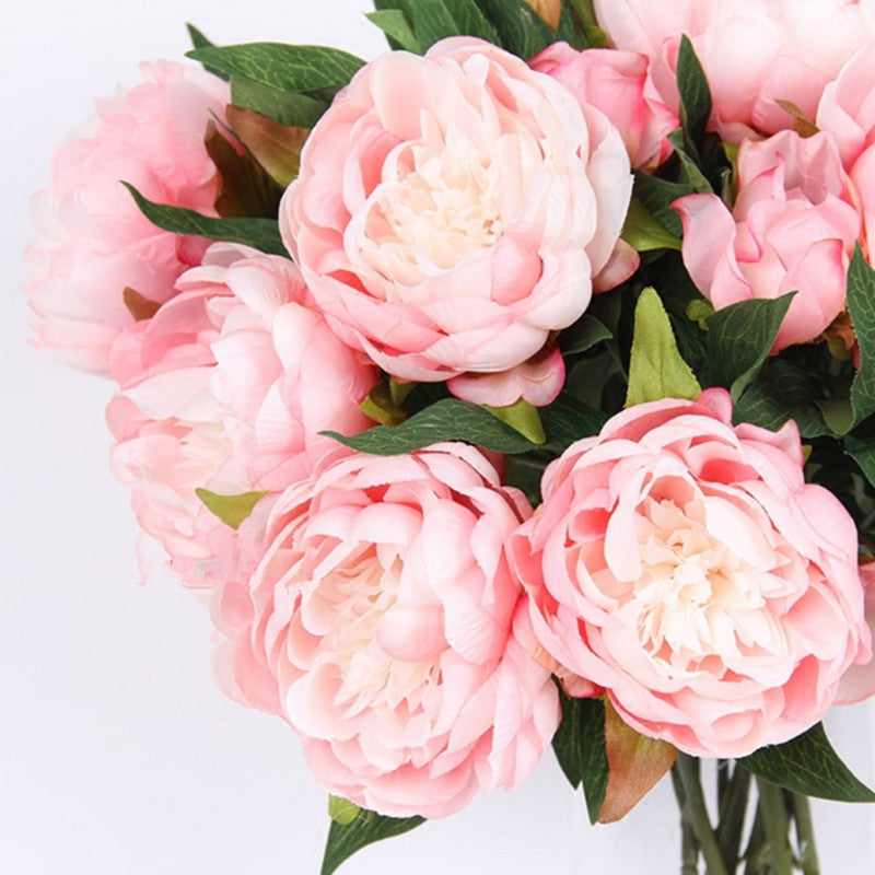 3 Heads European Style Peony Home Decoration Artificial Flower 50CM