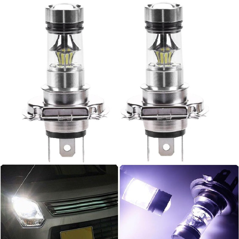 2PCS H4 20SMD 3030 100W 6500K -7000K LED Bulb for Car LED Fog Light Head Lamp DC12-24V