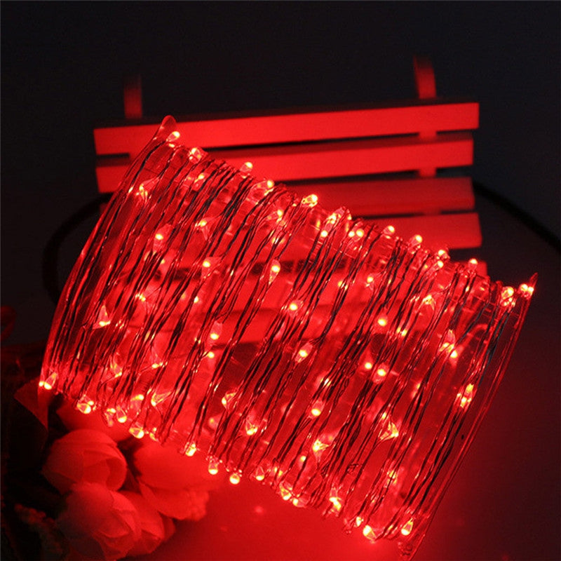 AY - hq218 5M 50 LED Copper String Lights with USB Cable for Party