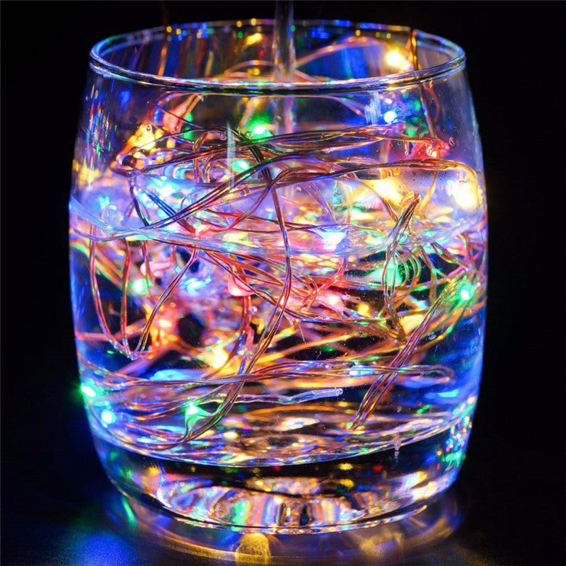 AY - hq218 5M 50 LED Copper String Lights with USB Cable for Party