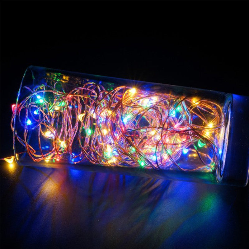 AY - hq218 5M 50 LED Copper String Lights with USB Cable for Party