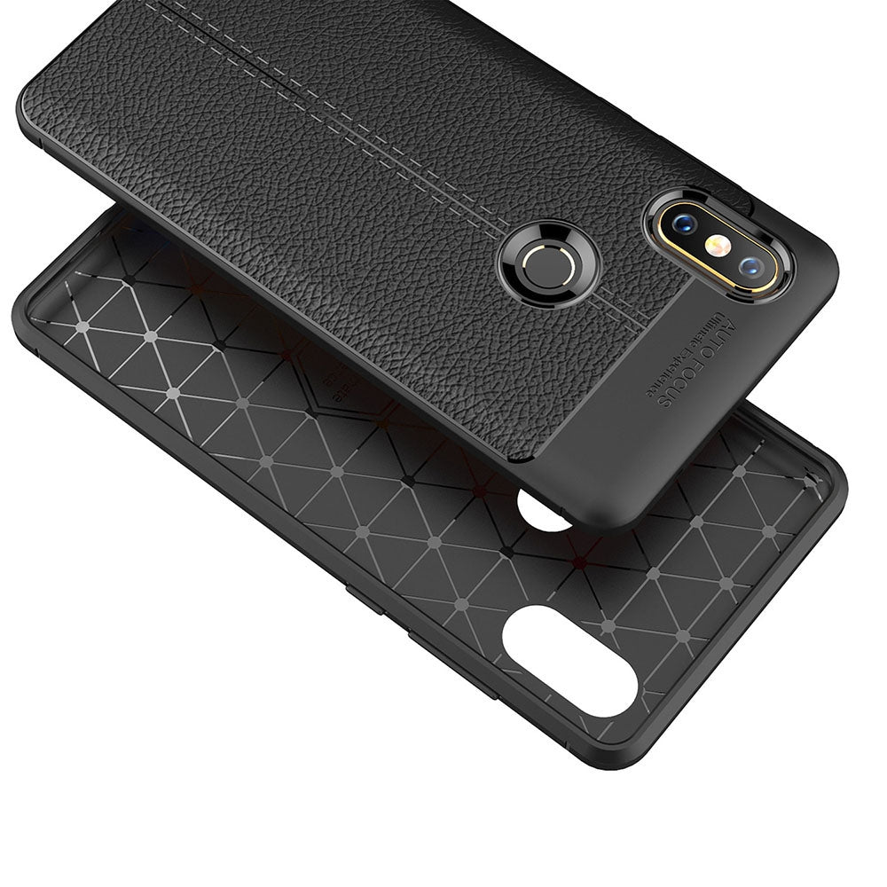 Case for Xiaomi Mix 2S Litchi Grain Anti Drop TPU Soft Cover