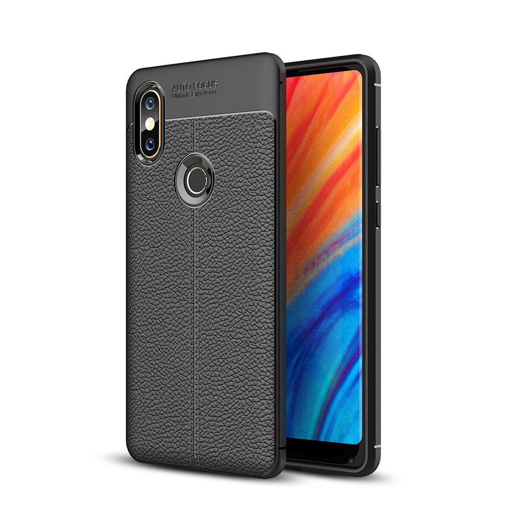 Case for Xiaomi Mix 2S Litchi Grain Anti Drop TPU Soft Cover