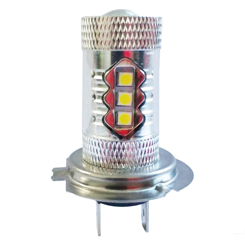 2PCS H7 16SMD 3030 80W 6500K -7000K LED Bulb for Car LED Fog Light Head Lamp DC12-24V