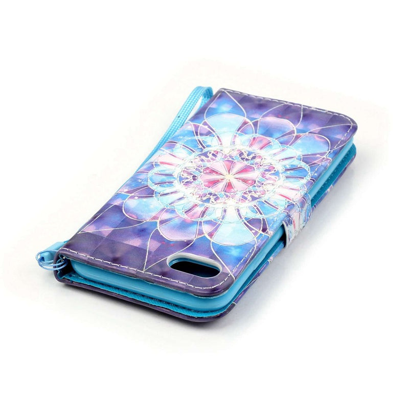 Crystal Flower 3D Painted Pu Phone Case for Iphone 8 / 7