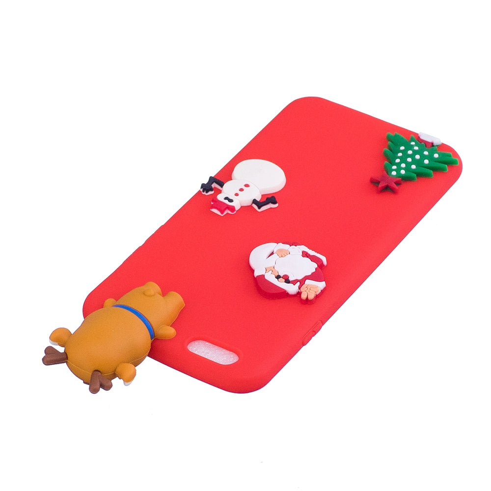 Christmas Tree Santa Claus Reindeer 3D Cartoon Animals Soft Silicone TPU Case for iPhone 6 Plus ...