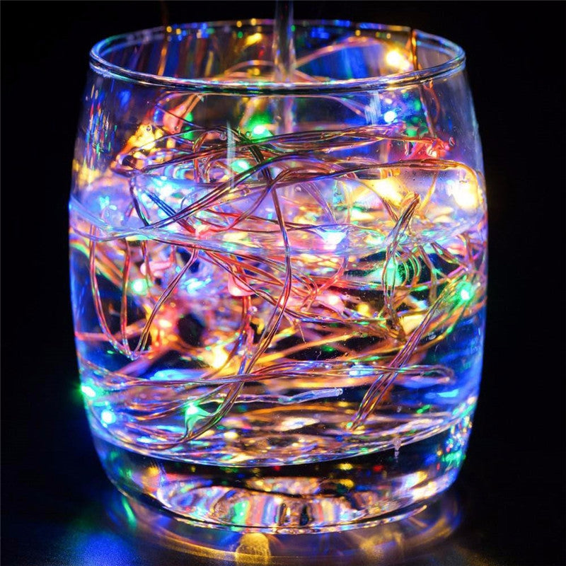 AY - hq219 10M 100 LED Copper String Lights with USB for Festival Decoration