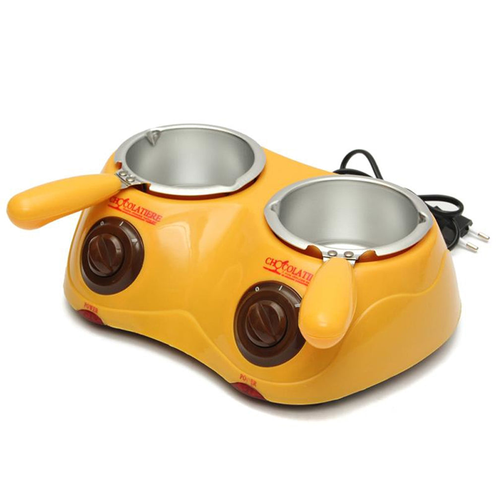 Chocolate Melting Machine Electric Heating Double Pot for Fondue Party