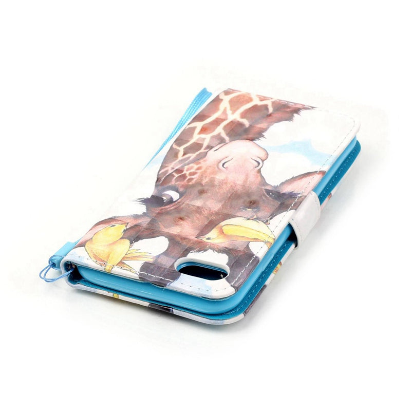 Bird Deer 3D Painted Pu Phone Case for Iphone 8 / 7