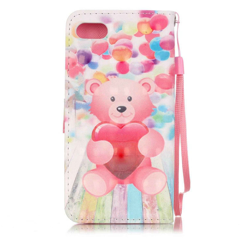 Balloon Bear 3D Painted Pu Phone Case for Iphone 8 / 7