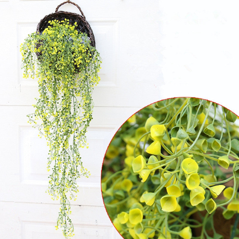 110CM Artificial Plant Rattan Hanging Basket Flower Artificial Flower