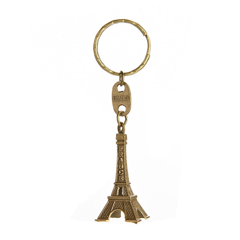 Cute Retro Mini Paris Tower Model Keychain Keyring Keyfob Metal Ring Gift Adorn