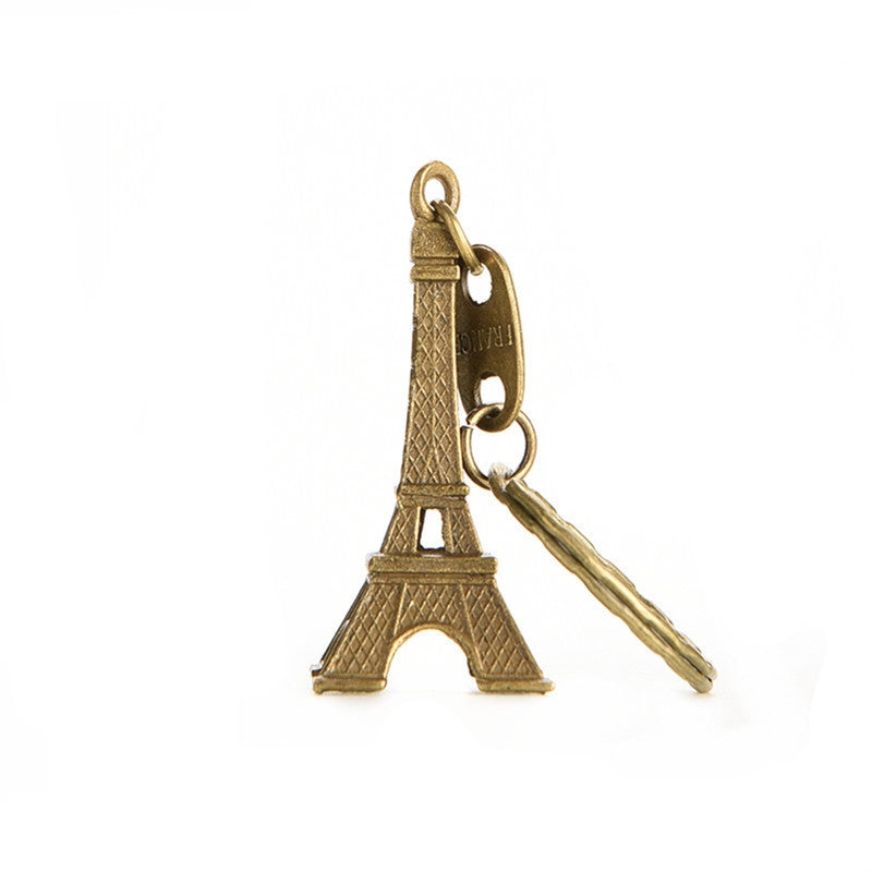 Cute Retro Mini Paris Tower Model Keychain Keyring Keyfob Metal Ring Gift Adorn