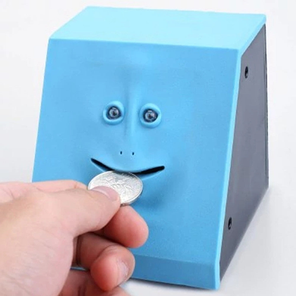 Cute Sensor Saving Coin Money Face Bank