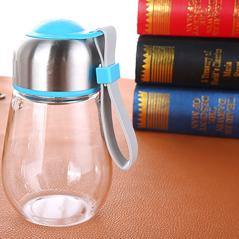 DIHE Cute Cloth Case Potbelly Penguin Glass Cup High Temperature Resistance