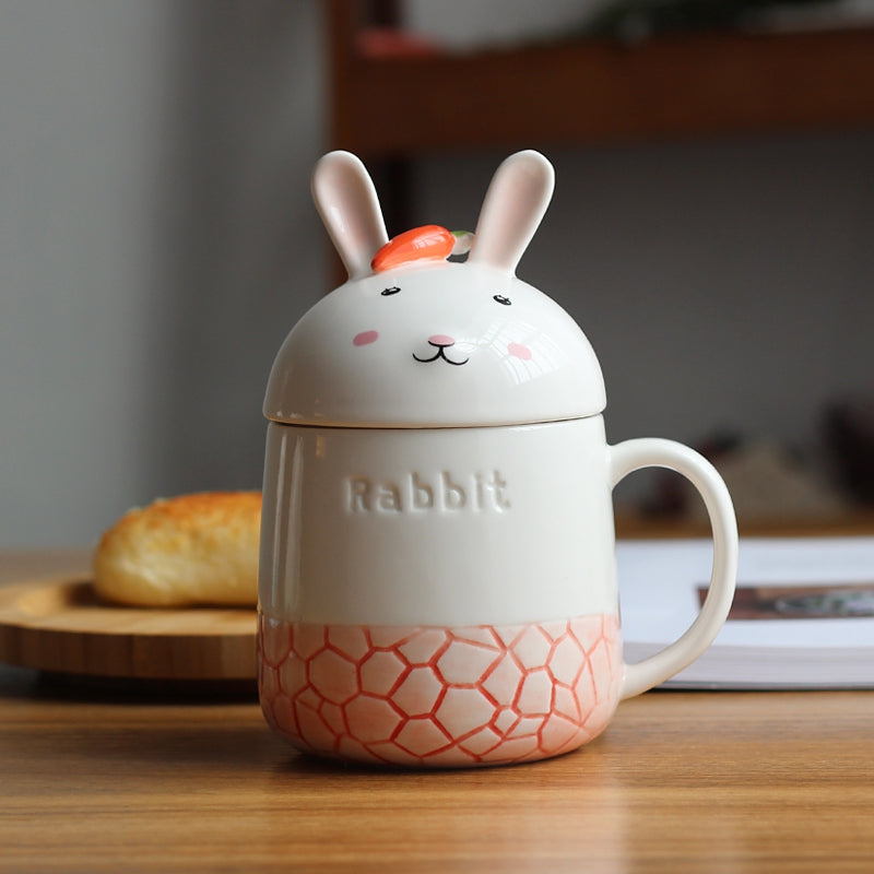 350ML Creative Cute Rabbit Ceramic Cup