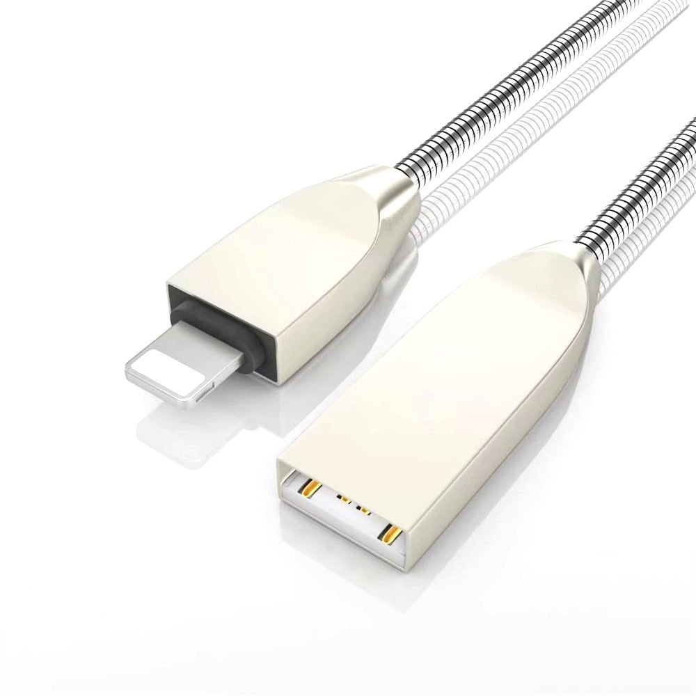 1 M Zinc Alloy 8 Pin Fast Data Charging Cable for Apple Devices