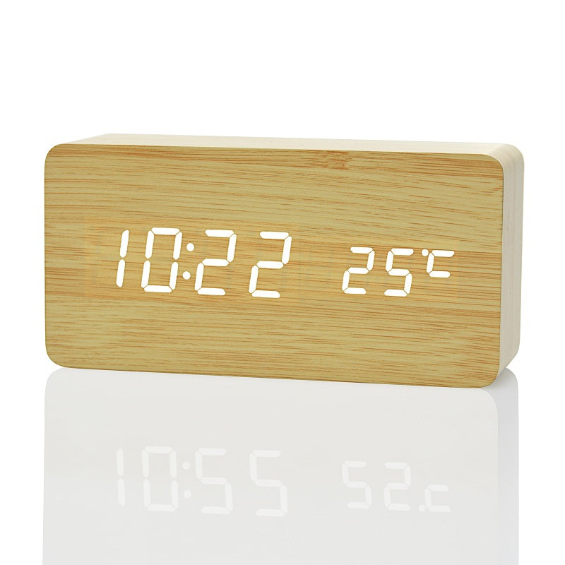 Creative Home Bedside Wooden Style Clock