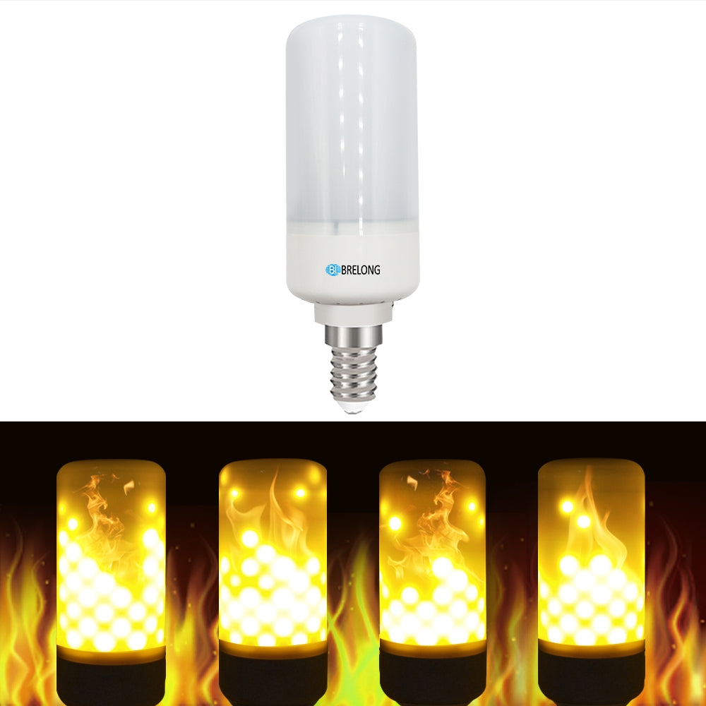 BRELONG LED Flame Light Bulb Emulation Flaming Decorative Lamp - E14