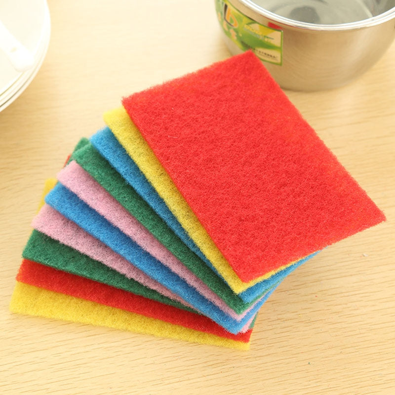 DIHE Scouring Pad Wash The Dishes Cleaner Multicolour 10PCS