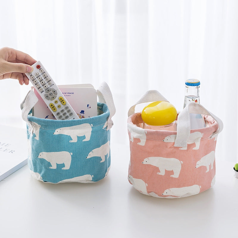 Cabinets Small Clothing Cotton Storage Basket Portable Vegetable Fruit Convenient Basket