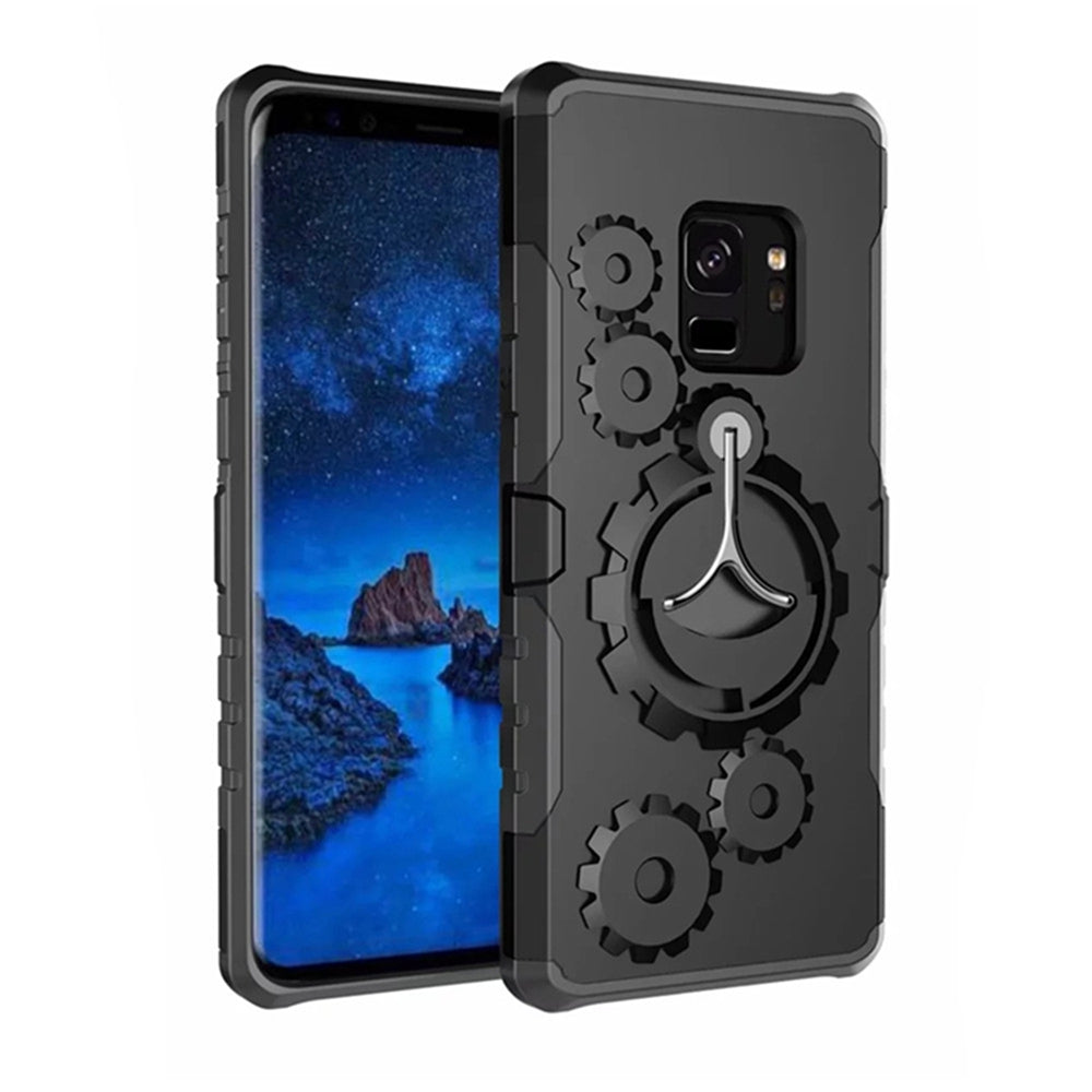 Cover Case for Samsung Galaxy S9 Plus Mechanical Gears Ring Scratch Slim Thin Protection Armband