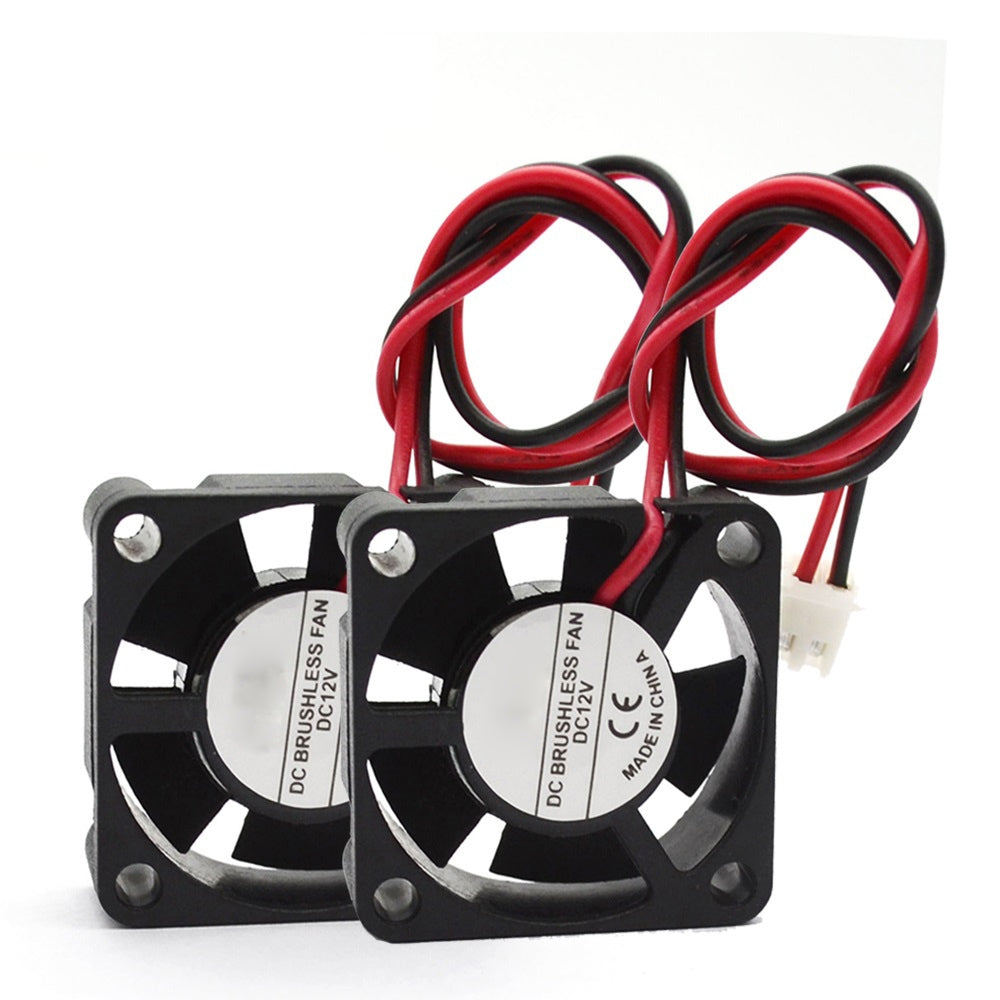 2PCS 3D Printer Hotend Extruder Cooling Fan DC 12V For Creality CR-10