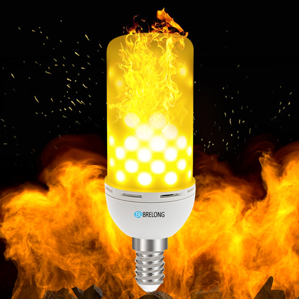 BRELONG LED  Flame Light Bulb Emulation  Flaming Decorative Lamp - E14