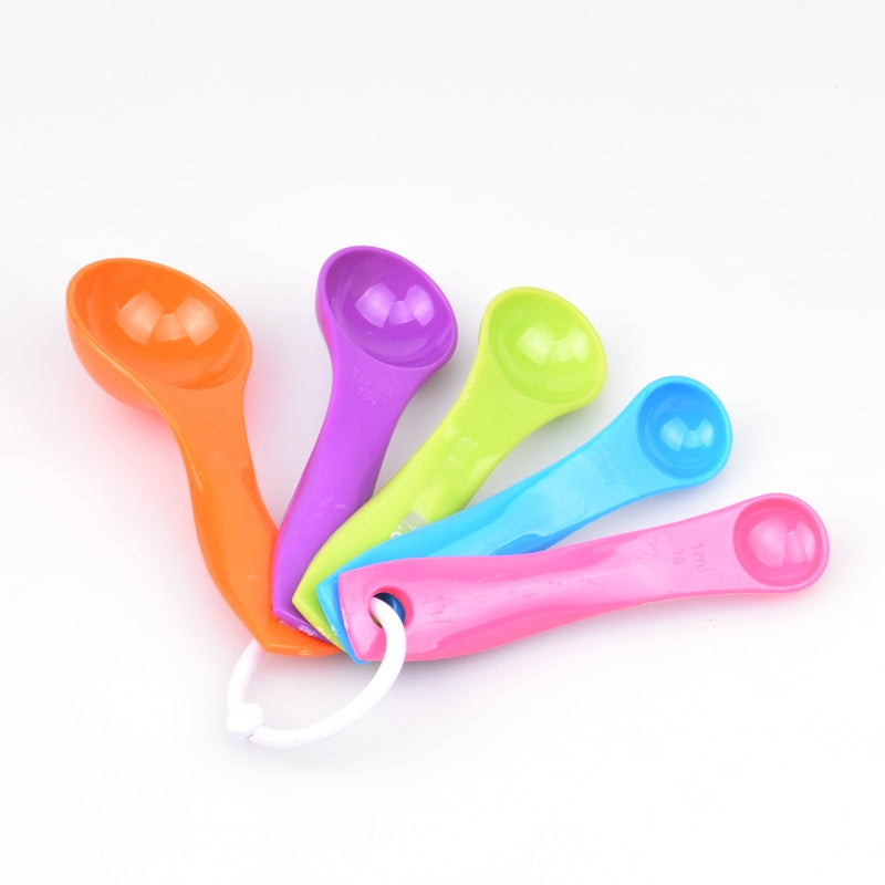 DIHE Colors Quantity Spoon Condiment Spoon Thickening Type 5PCS