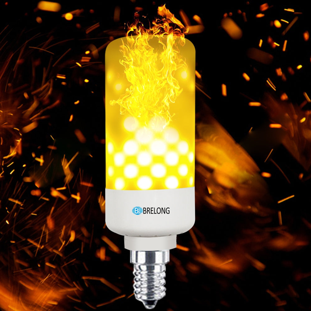 BRELONG LED Flame Light Bulb Emulation Flaming Decorative Lamp