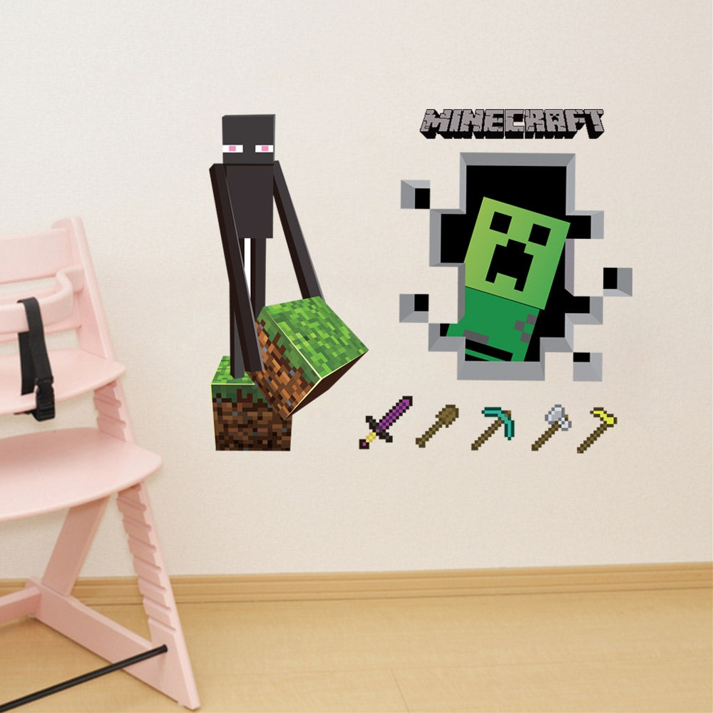 Color Tools Game 3D Wall Sticker for Home Decoration