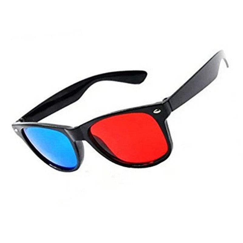 Blue and Red 3D Eyeglasses Cyan Anaglyph Simple Style Extra Upgrade Style To Fit Over Prescripti...