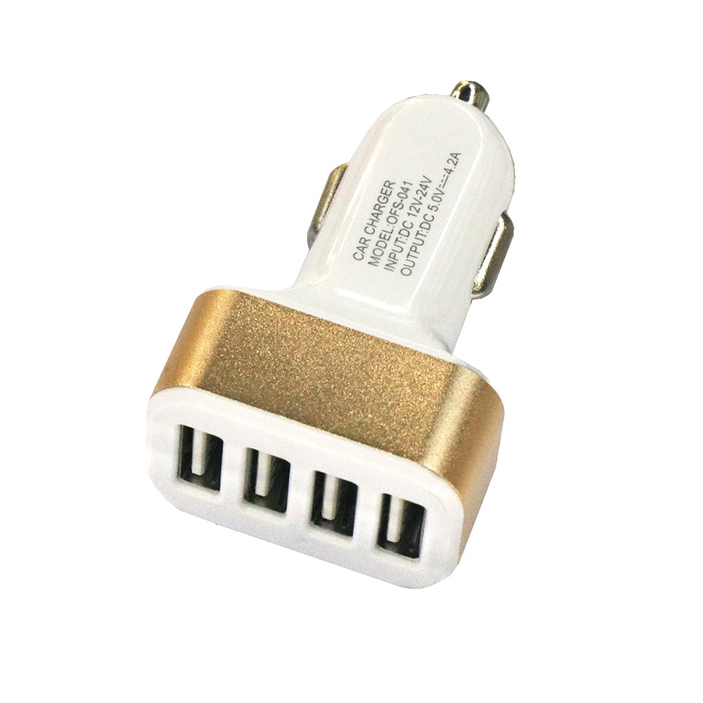 4USB 12 - 24V 4.2A Car Charger Mobile Fast Charge